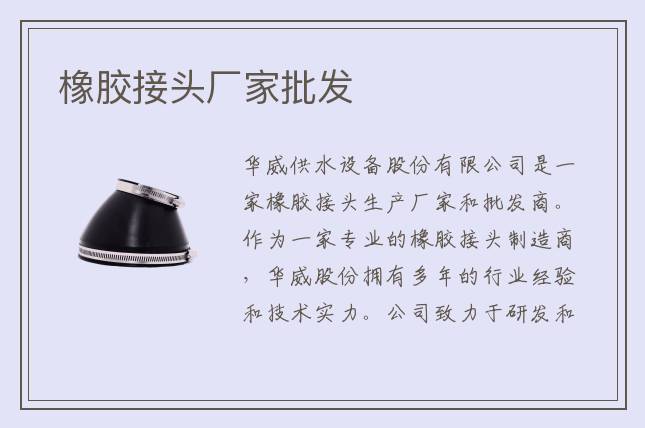 橡膠接頭廠家批發(fā)