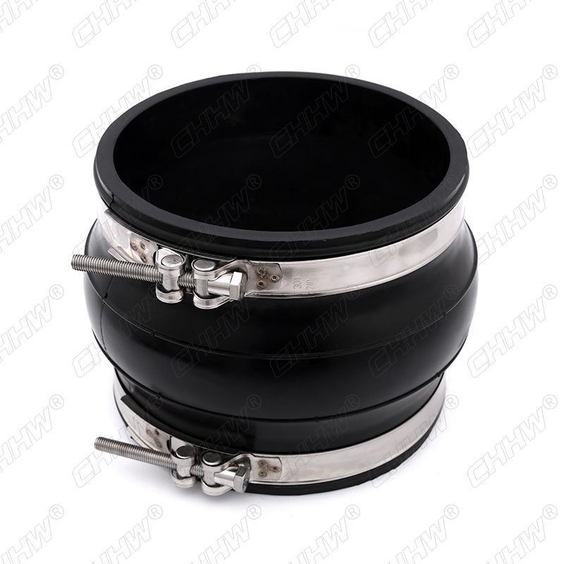 CHHW?-華威牌卡箍式可曲撓<a href=http://sp-oil.com/xjjt/ target=_blank class=infotextkey>橡膠接頭</a>采用增強(qiáng)型不銹鋼304抱箍