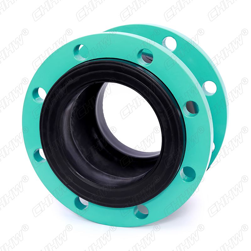 DN150可曲撓單球體橡膠軟接頭(經(jīng)緯線橡膠接頭)